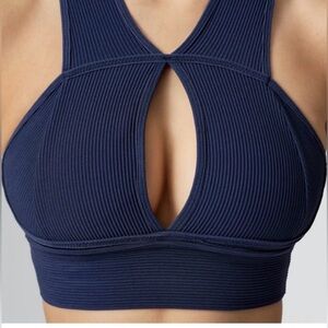 Buffbunny collection women’s xl sphynx sports bra cut out ribbed cleavage gym